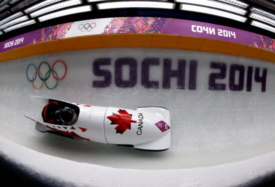 2014 Winter Olympics. Bobsleigh. Two-man. Day Two