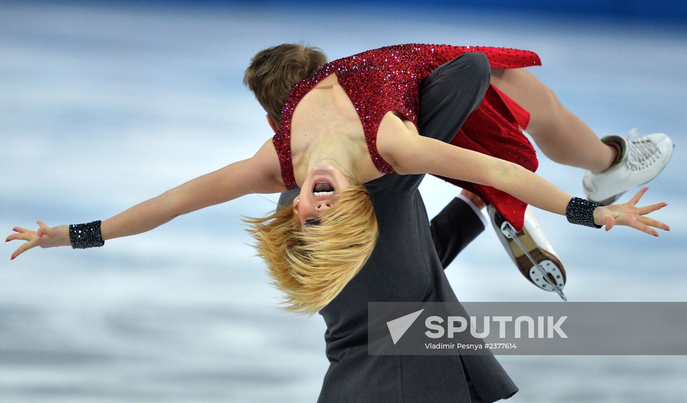 2014 Winter Olympics. Figure skating. Ice dance. Free skating