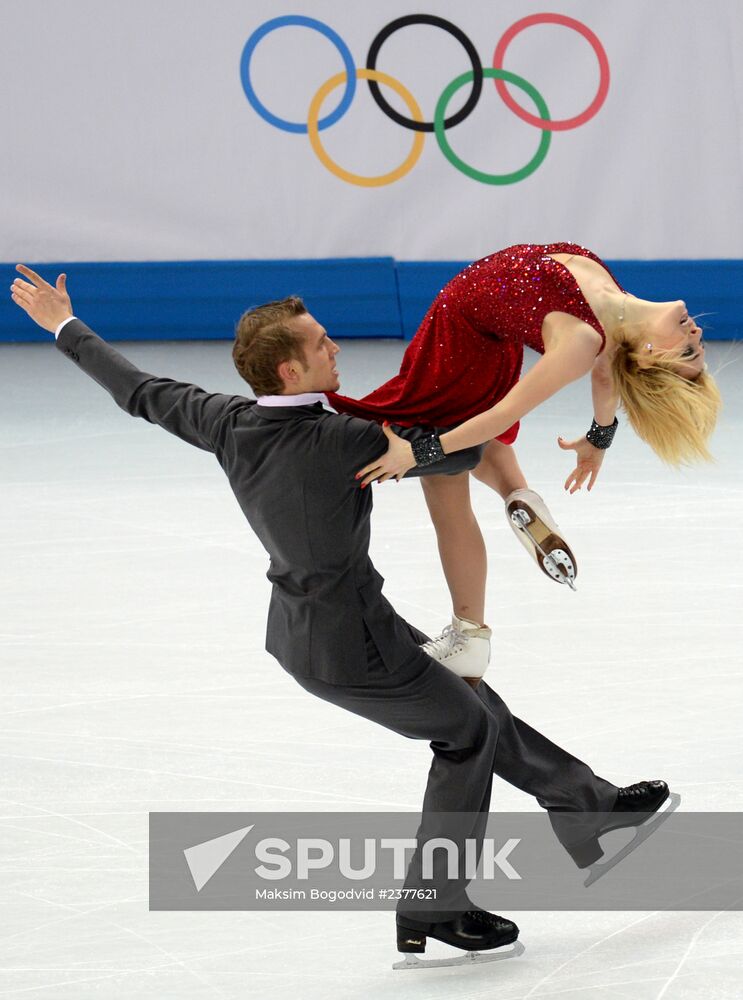 2014 Winter Olympics. Figure skating. Ice dance. Free skating