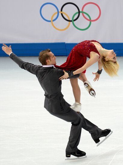 2014 Winter Olympics. Figure skating. Ice dance. Free skating
