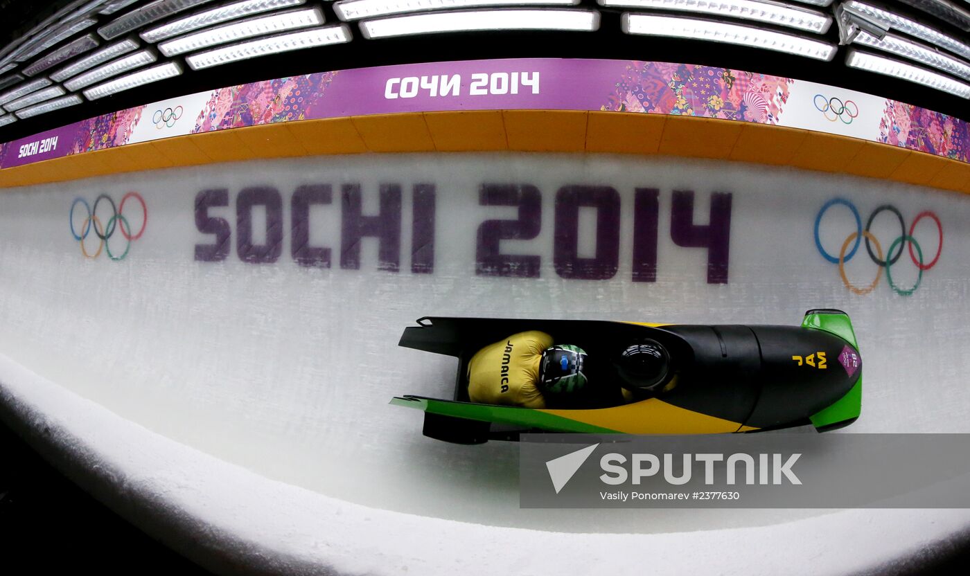 2014 Winter Olympics. Bobsleigh. Two-man. Day Two