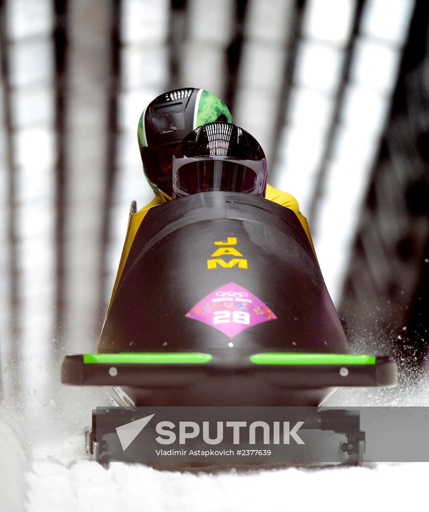 2014 Winter Olympics. Bobsleigh. Two-man. Day Two