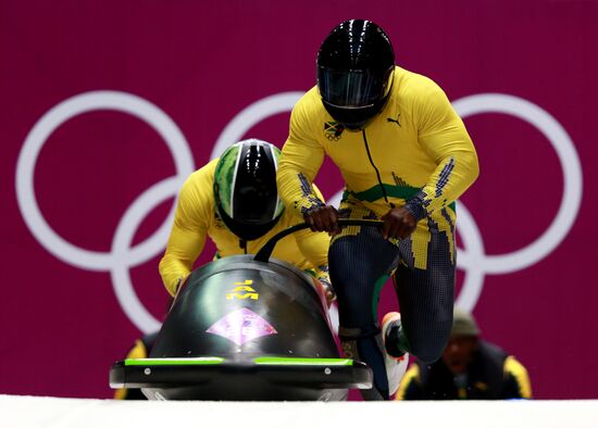 2014 Winter Olympics. Bobsleigh. Two-man. Day Two