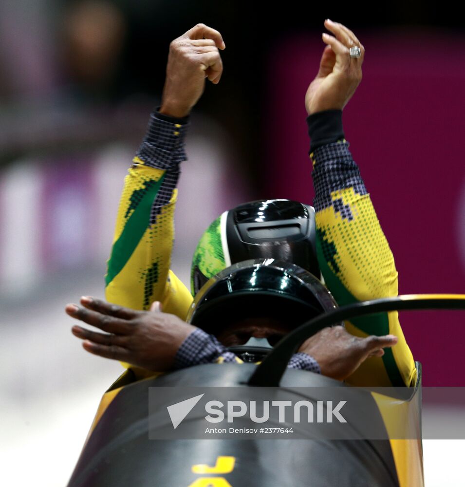 2014 Winter Olympics. Bobsleigh. Two-man. Day Two