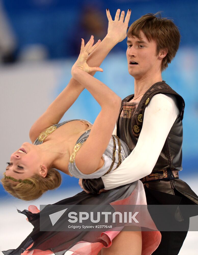 2014 Winter Olympics. Figure skating. Ice dance. Free skating