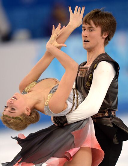 2014 Winter Olympics. Figure skating. Ice dance. Free skating