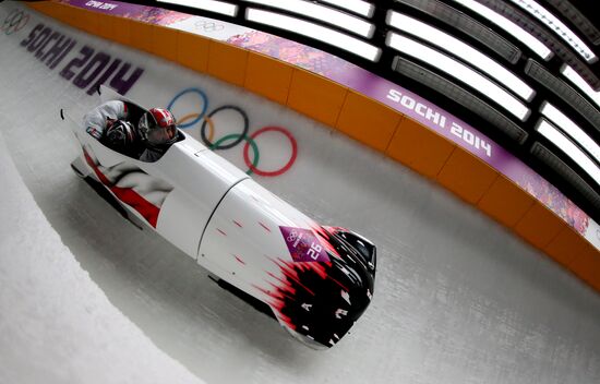 2014 Winter Olympics. Bobsleigh. Two-man. Day Two