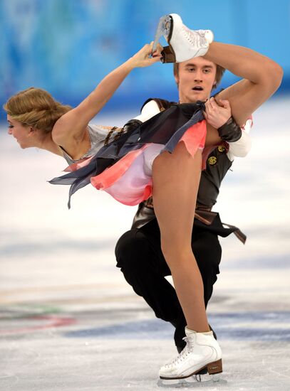 2014 Winter Olympics. Figure skating. Ice dance. Free skating