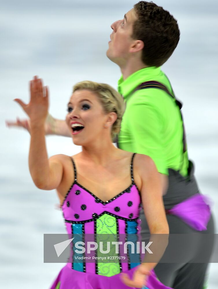 2014 Winter Olympics. Figure skating. Ice dance. Free skating