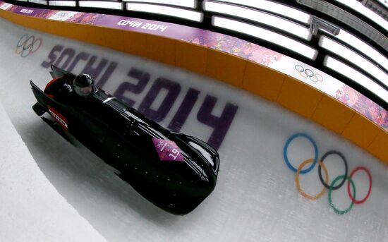 2014 Winter Olympics. Bobsleigh. Two-man. Day Two