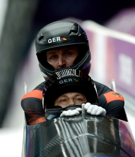 2014 Winter Olympics. Bobsleigh. Two-man. Day Two