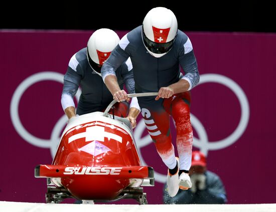 2014 Winter Olympics. Bobsleigh. Two-man. Day Two