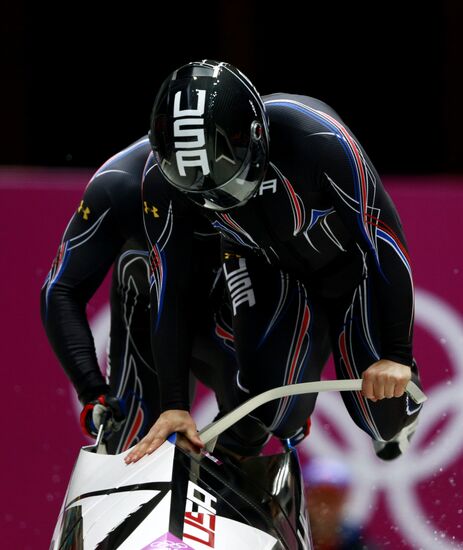 2014 Winter Olympics. Bobsleigh. Two-man. Day One