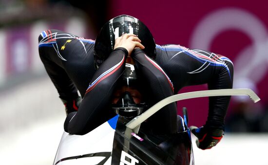 2014 Winter Olympics. Bobsleigh. Two-man. Day Two