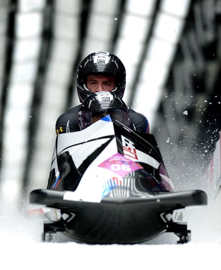 2014 Winter Olympics. Bobsleigh. Two-man. Day Two