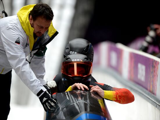2014 Winter Olympics. Bobsleigh. Two-man. Day Two