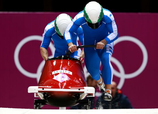 2014 Winter Olympics. Bobsleigh. Two-man. Day Two