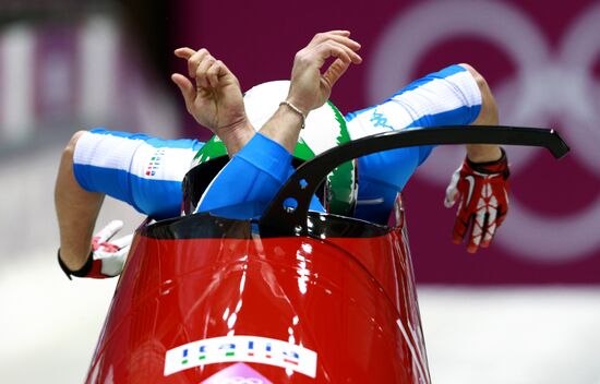 2014 Winter Olympics. Bobsleigh. Two-man. Day Two