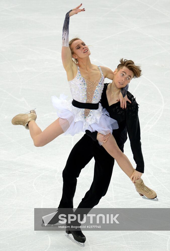 2014 Winter Olympics. Figure skating. Ice dance. Free skating