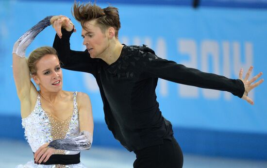 2014 Winter Olympics. Figure skating. Ice dance. Free skating