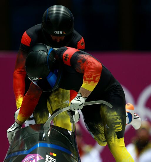 2014 Winter Olympics. Bobsleigh. Two-man. Day Two