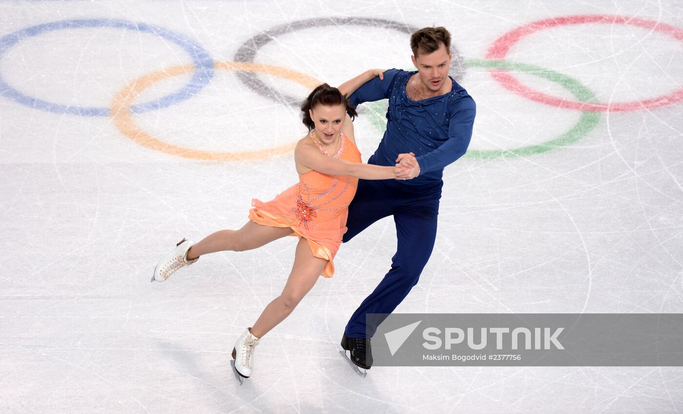 2014 Winter Olympics. Figure skating. Ice dance. Free skating