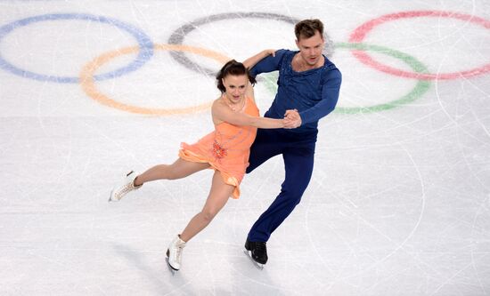 2014 Winter Olympics. Figure skating. Ice dance. Free skating