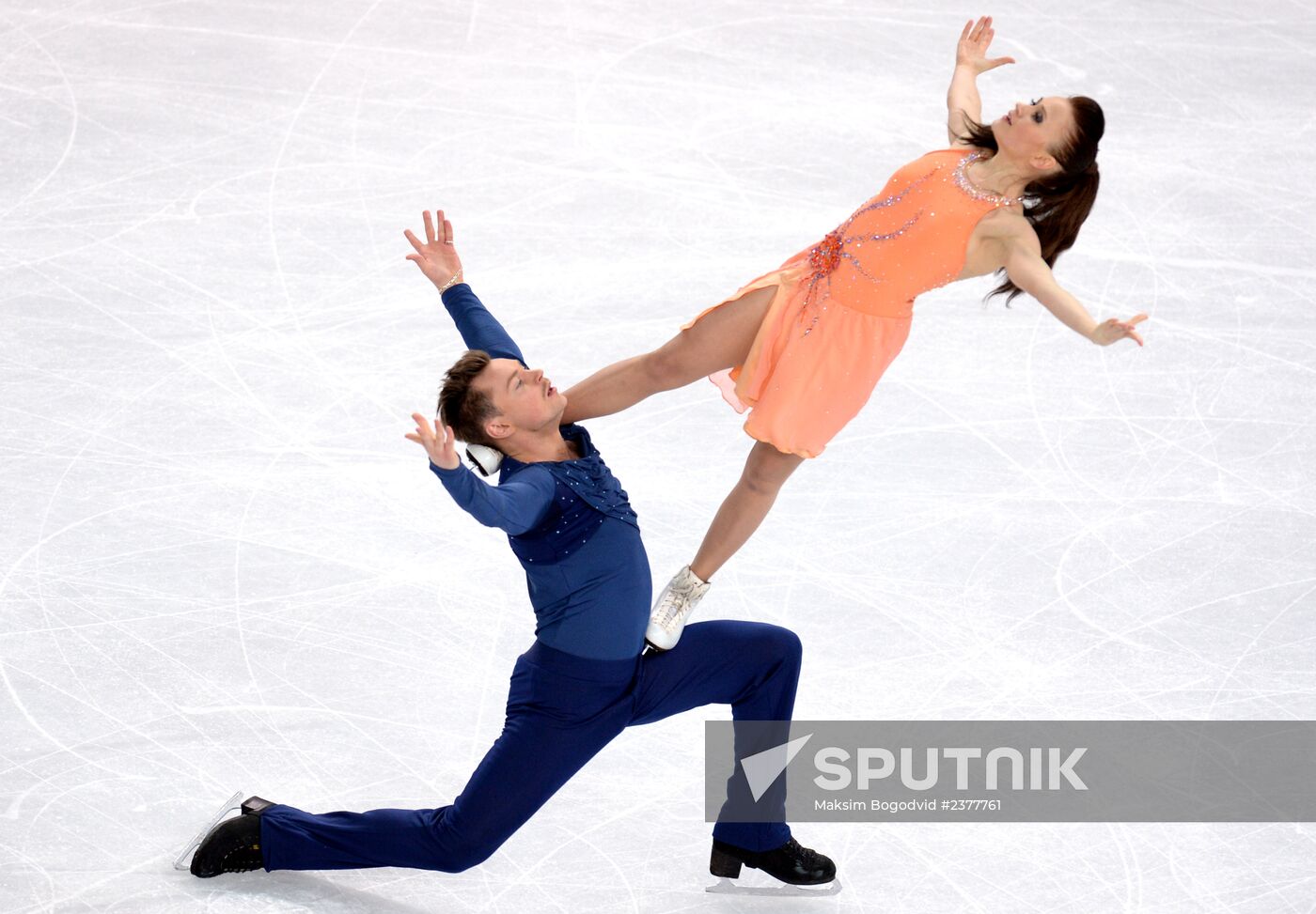 2014 Winter Olympics. Figure skating. Ice dance. Free skating