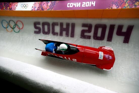 2014 Winter Olympics. Bobsleigh. Two-man. Day Two