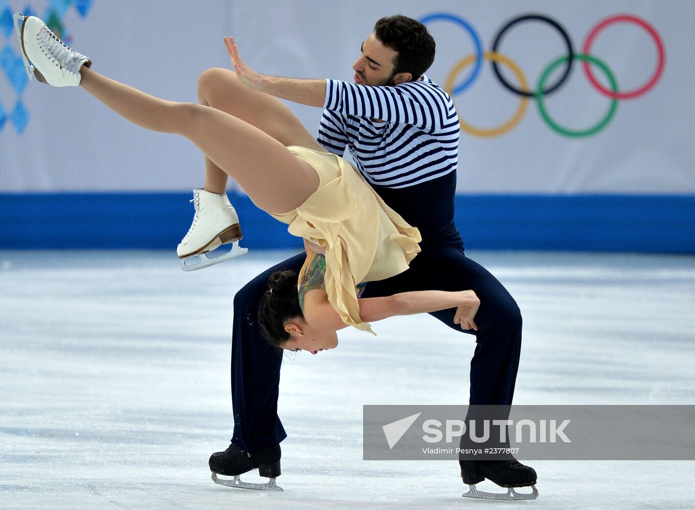 2014 Winter Olympics. Figure skating. Ice dance. Free skating