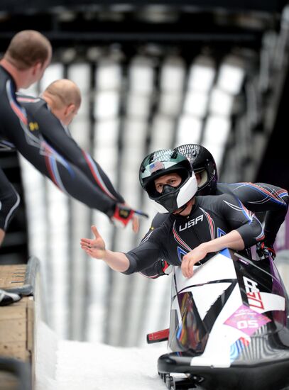2014 Winter Olympics. Bobsleigh. Two-man. Day Two