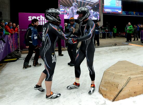 2014 Winter Olympics. Bobsleigh. Two-man. Day Two