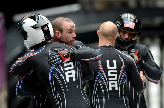 2014 Winter Olympics. Bobsleigh. Two-man. Day Two