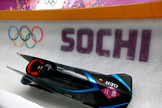 2014 Winter Olympics. Bobsleigh. Two-man. Day Two