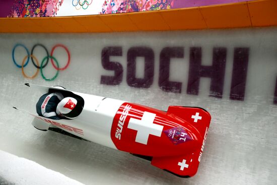 2014 Winter Olympics. Bobsleigh. Two-man. Day Two