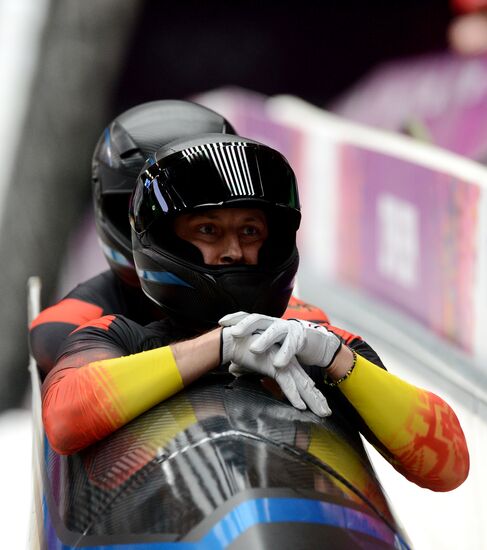 2014 Winter Olympics. Bobsleigh. Two-man. Day Two