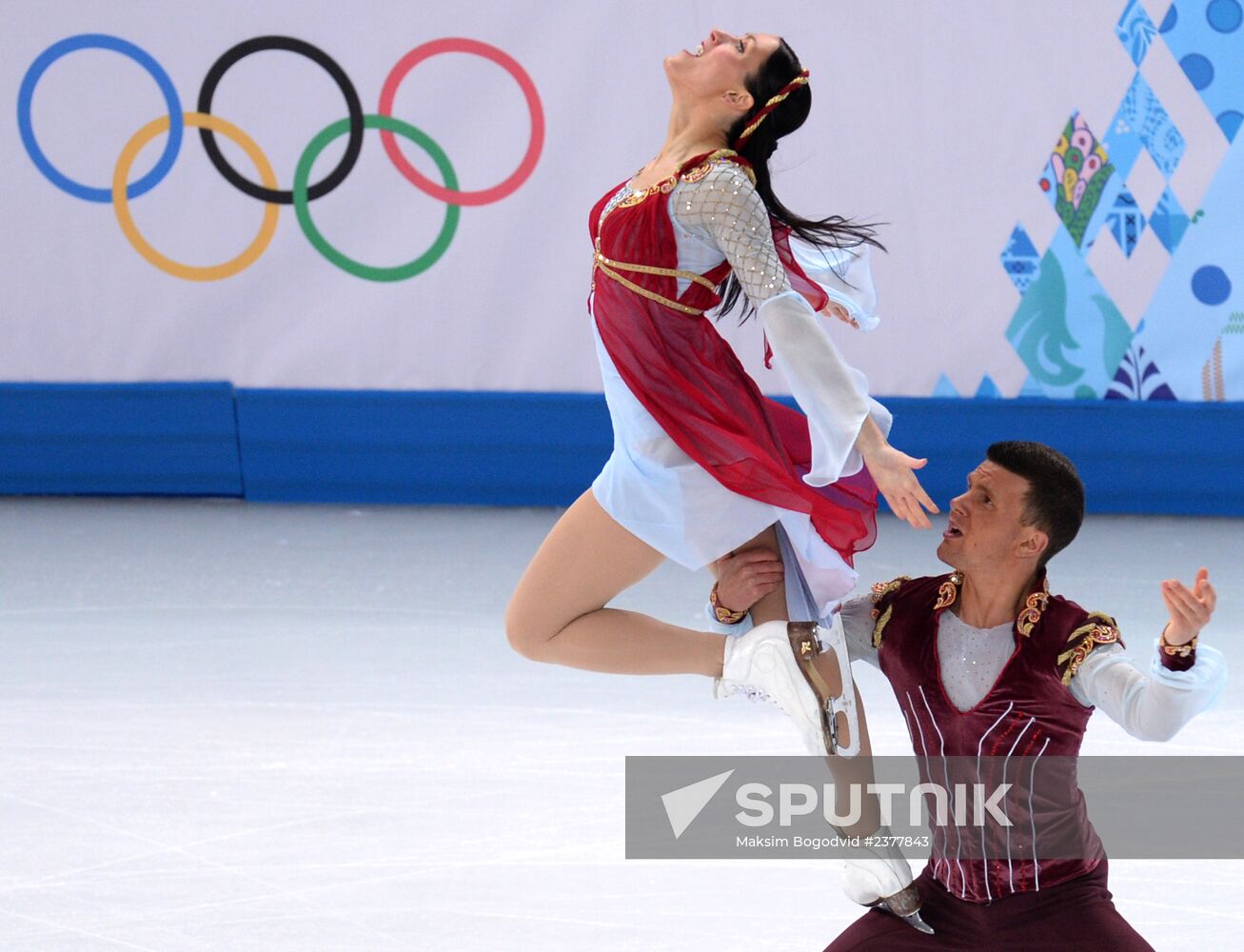 2014 Winter Olympics. Figure skating. Ice dance. Free skating