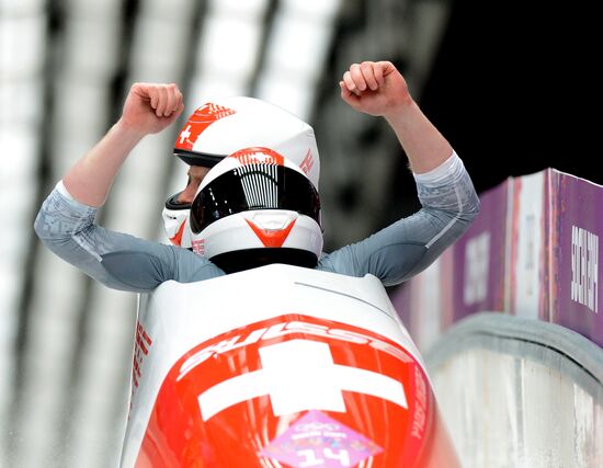 2014 Winter Olympics. Bobsleigh. Two-man. Day Two