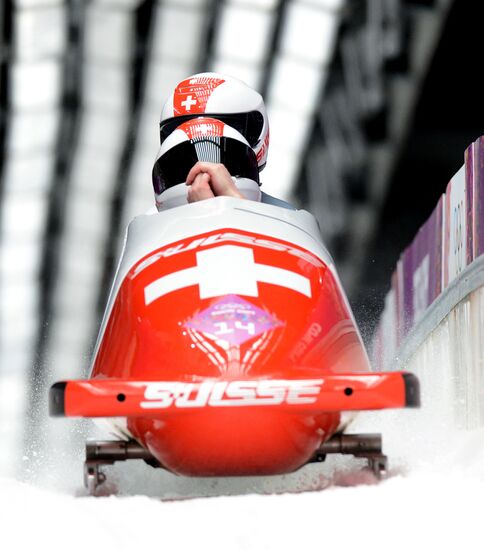 2014 Winter Olympics. Bobsleigh. Two-man. Day Two