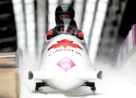 2014 Winter Olympics. Bobsleigh. Two-man. Day Two