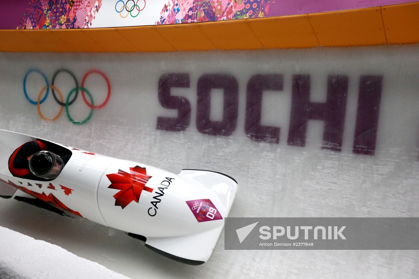 2014 Winter Olympics. Bobsleigh. Two-man. Day Two