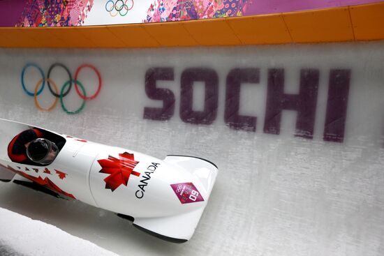 2014 Winter Olympics. Bobsleigh. Two-man. Day Two