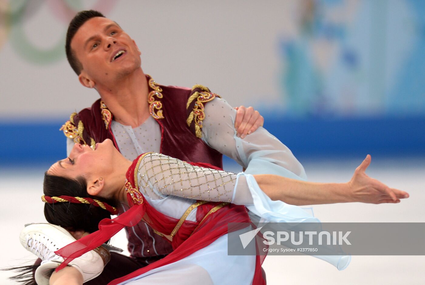 2014 Winter Olympics. Figure skating. Ice dance. Free skating