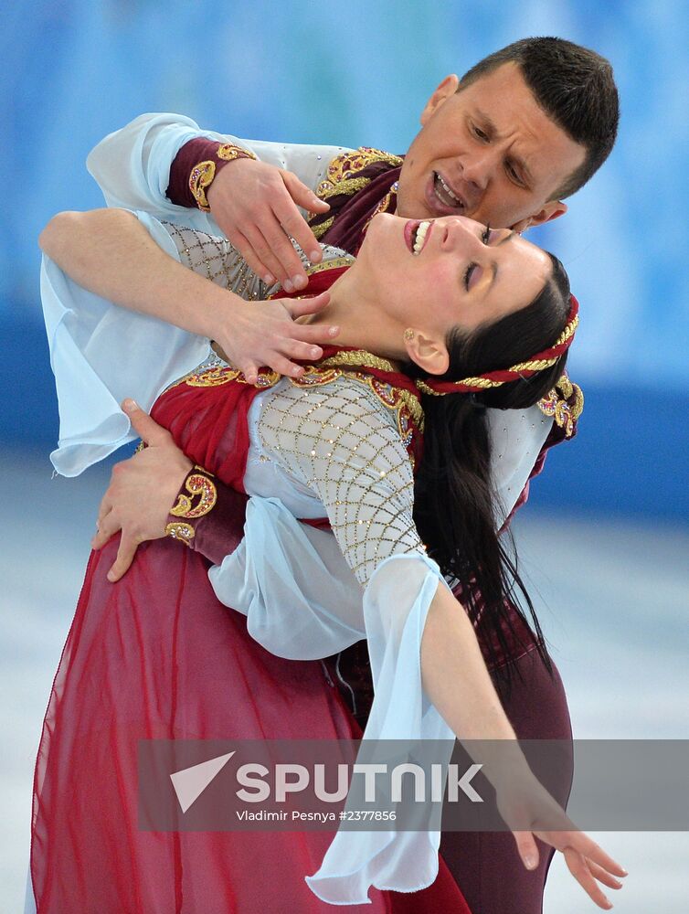 2014 Winter Olympics. Figure skating. Ice dance. Free skating