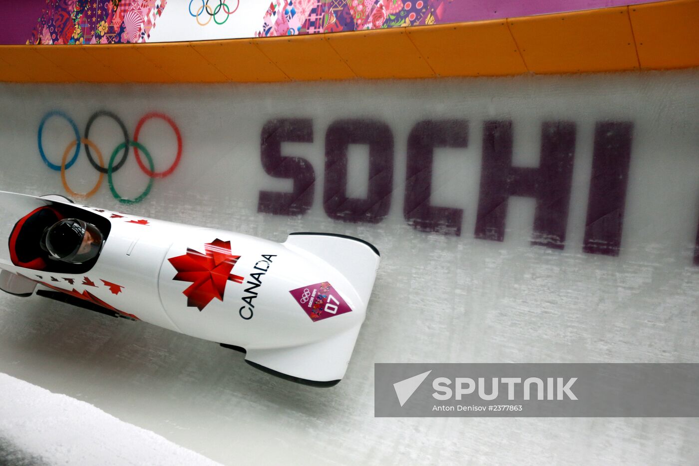 2014 Winter Olympics. Bobsleigh. Two-man. Day Two