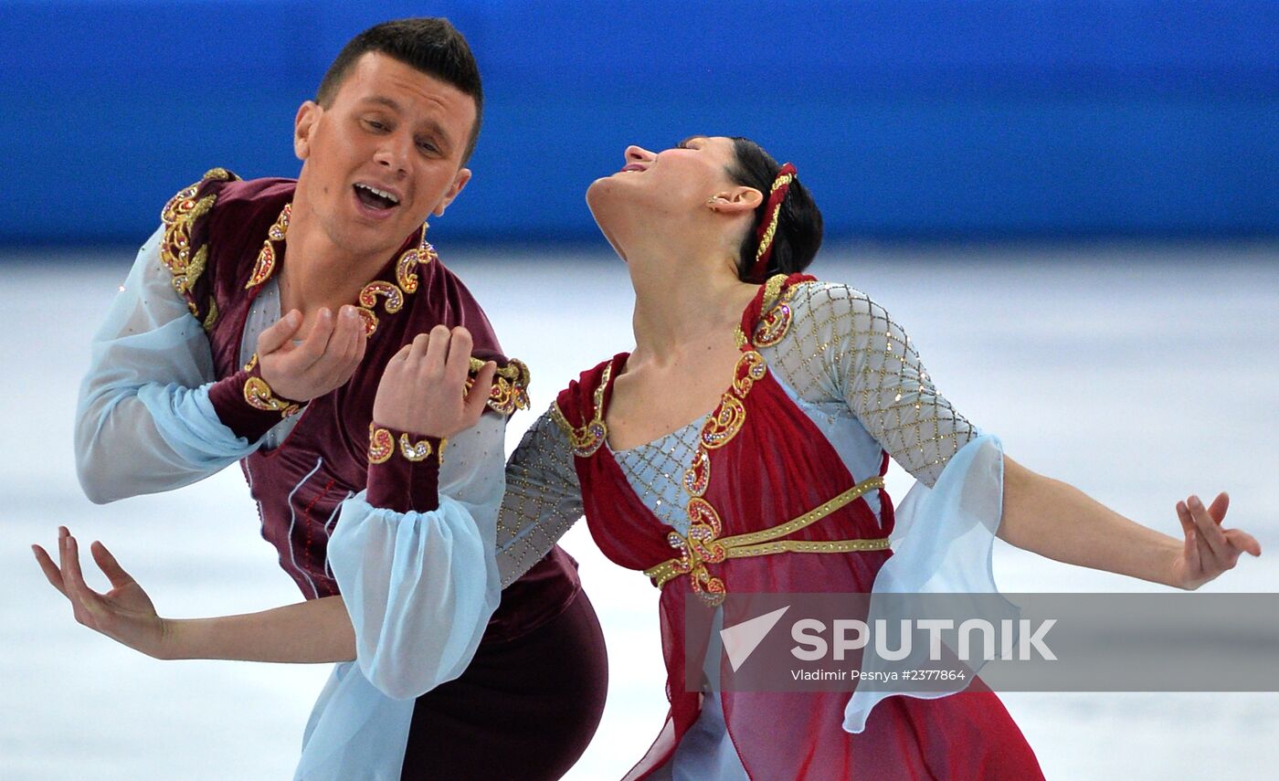 2014 Winter Olympics. Figure skating. Ice dance. Free skating