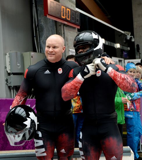 2014 Winter Olympics. Bobsleigh. Two-man. Day Two