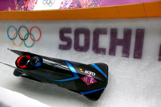 2014 Winter Olympics. Bobsleigh. Two-man. Day Two