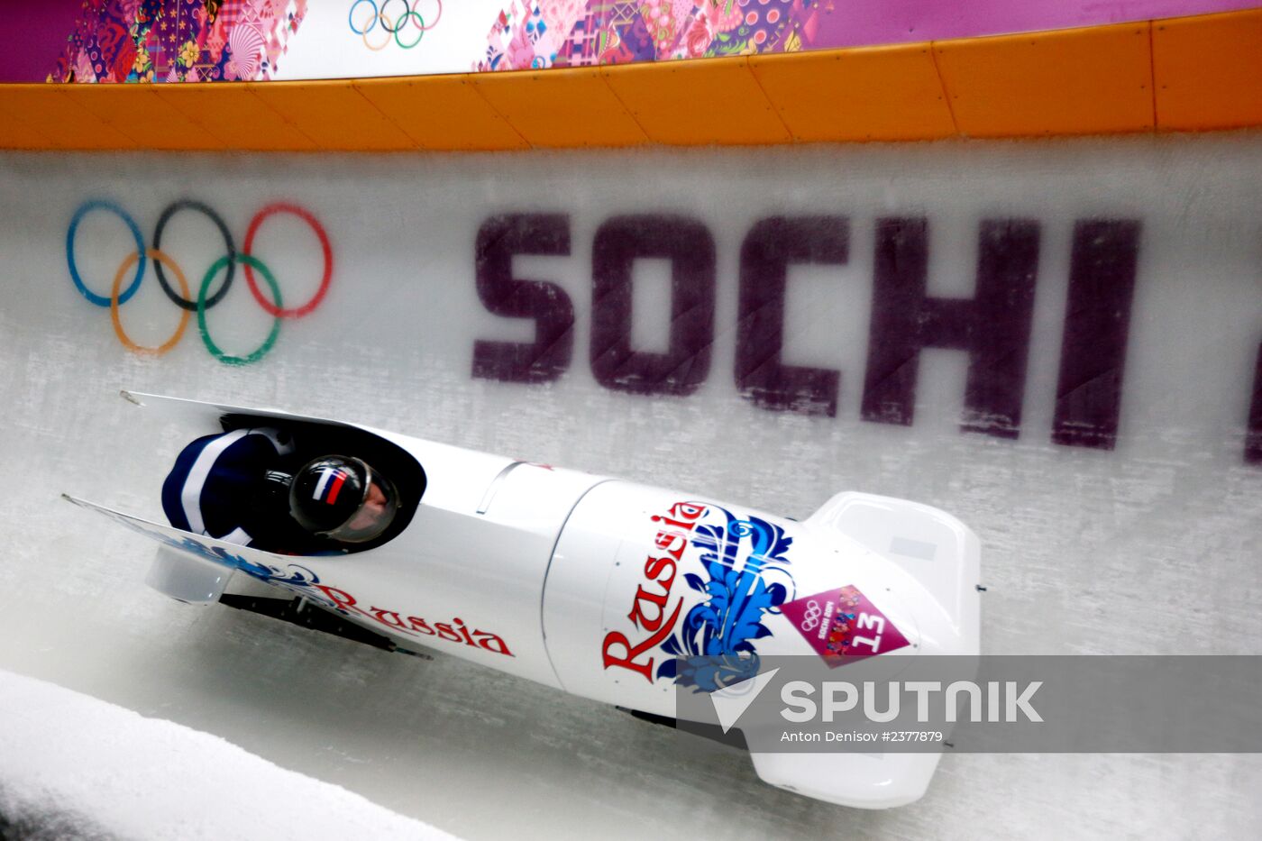 2014 Winter Olympics. Bobsleigh. Two-man. Day Two