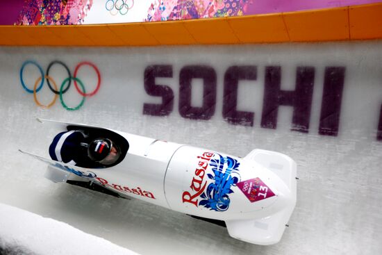 2014 Winter Olympics. Bobsleigh. Two-man. Day Two